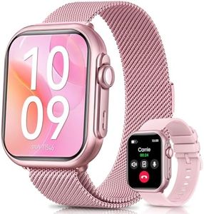 SWGOTA Smart Watch for Men for Android iPhone: Smart Watch with 100 Day+Battery Life Make/Answer Call Sleep Heart Rate Monitor 5ATM 120+ Sport Mode Fitness Tracker Watch Pedometer Reloj Mujer