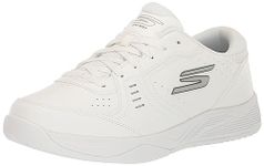 Skechers Men's Viper Court Smash-Athletic Indoor Outdoor Pickleball Shoes | Relaxed Fit Sneakers, White, 14 X-Wide