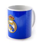 Real Madrid FC Blue White Fade Football Fan Gift Boxed Mug Cup Badge Official