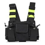 KEESIN Radio Walkie Talkie Chest Pocket Harness Bags Pack Backpack Holster Two Way Radios Carry Case Accessory Holder (Green)