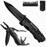 Pocket Multitool with Safety Locking Handy, Gifts for Men, 12 in 1 Multi Tool with Pliers Knife Bottle Opener Screwdriver Saw, Perfect for Outdoor, Survival, Camping, Hiking, Simple Repair