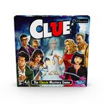 Clue Game; Incudes The Ghost of Mrs. White; Compatible with Alexa (Amazon Exclusive); Mystery Board Game for Kids Ages 8 and Up (English)