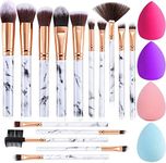 Makeup Brushes DUAIU 15PCs Marble M