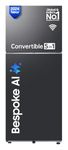 Samsung 419 L, 3 Star, Convertible 5-in-1, Digital Inverter, Frost Free Double Door, Bespoke AI WiFi Enabled Refrigerator (RT45DG6A4DB1HL, Black Matte/Black DOI)