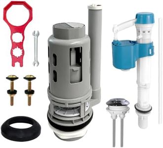 LOWEEDNY 3-Inch Everything Dual Flush Valve Repair Kit for 2-Piece Toilets with Installation Tools, Toilet Tank Replacement Kit; Compatible with Glacier Bay, Toto, WaterRidge, AquaSource& More