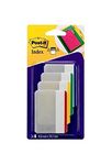 Post-it Index Strong Filing Tabs, Large, Assorted Colours - 50.8 mm x 38.1 mm (Pack of 24)