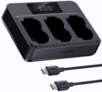 llano NP-W235 Battery Charger, 45W 3-Slot Fast Charger with USB-C QC3.0