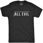 Mens Root Of All Evil Tshirt Funny Nerdy Math Problem Student Graphc Tee (Heather Black) - 3XL