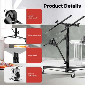 XXL Drywall Lift Panel Hoist – 11FT Height, 150lb Capacity