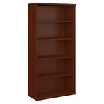 Bush Business Furniture Series C Tall 5 Shelf Bookcase in Mahogany, Large Bookshelf for Home and Professional Office