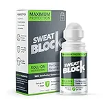 SweatBlock Max Clinical Antiperspirant Roll-on - For Excessive Sweating & Hyperhidrosis - Up to 7 Days Protection/Use - Unisex, Unscented - 1.2 fl oz