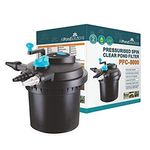 AllPondSolutions Pressurised Koi Fish Pond Filter with UV Steriliser Light All in one - Ponds Up to 8000 litres - PFC-8000