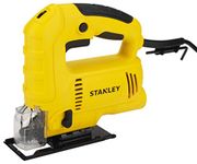 STANLEY SJ60 600W Variable Speed Pendulum JigSaw for cutting woodsheetmetal and plastic with 4 stage pendulum action(Yellow and Black)