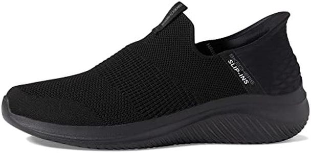 Skechers Men's Ultra Flex 3.0 Smooth Step Slip-in Loafer, Black/Black, 10