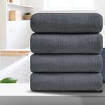 4 Piece Oversized Bath Towel Set 35 x 70 in, Microfiber Ultra Soft Plush, 700 GSM Highly Absorbent Quick Dry Luxurious Bath Sheets Towels for Bathroom Hotel