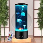 Jellyfish Lava Lamp with 16 Colors Changing for Relax Mood Light Gift with USB for Kids Men Women for Home Decoration…