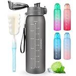 HASAGEI Water Bottle,Water Bottle 1L,Non-Toxic BPA Free Leak-proof Dishwasher Safe Drink Bottle for Gym, School and Office