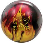 Brunswick Rhino Bowling Ball, Red/Black/Gold, 12 lb