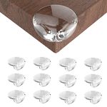 Baby Protection Corner Guard (12 Pack) Set of Transparent Spherical Baby Corner Guards, Furniture Corner Guards and Edge Safety Bumpers to Cover Sharp Furniture and Table Edges.