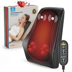 COMFIER Back Neck Massager with Heat, Shiatsu Lower Back Massager for Pain,4D Deep Tissue Electric Massage Pillow for Office Home Use, Gifts for Women Men