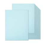 100 Sheets Blue Cardstock 8.5 x 11 Thick Paper, Goefun 80lb Card Stock Printer Paper for Invitations, Menus, Crafts, DIY Cards