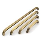 ABVIN Premium Thin Solid Brass Bar Handles, Modern Gold Cabinet Hardware, Furniture Pulls for Doors, Cabinets, Cupboards & Drawers (9.2 Inch)