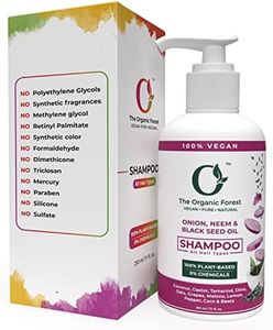 Onion, Neem & Black Seed Oil Shampoo - Sulfate-Free Dandruff Shampoo for Men & Women, Anti-Hair Loss, Itchy Scalp & Strengthening Shampoo, No Sodium Lauryl Sulfate, Natural Hair Care