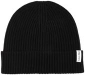 Calvin Klein Men's Cuff Hat, Black Ribbed, One Size