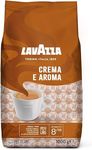 Lavazza Crema E Aroma Whole Bean Coffee Blend, Medium Roast, 1 kg Bag , Balanced medium roast with an intense, earthy flavor and long lasting crema, Non-GMO