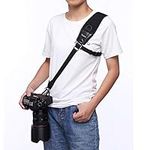 Nicama CS1 Camera Strap Belt Quick Rapid Shoulder Sling Neck for Camera DSLR Canon Nikon Pentax Olympus Sony SLR Cameras (Black)