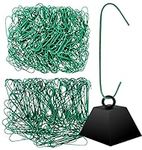 Iconikal Heavy-Duty Green Christmas Tree Ornament Hooks, 450-Count for Hanging Larger Heavier Decorations Antiques Glass