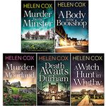 The Kitt Hartley Yorkshire Mysteries Series 5 Books Collection Set By Helen Cox (Murder by the Minster, A Body in the Bookshop, Murder on the Moorland, Death Awaits in Durham, A Witch Hunt in Whitby)