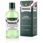 Proraso Professional Aftershave Lotion Refreshing, 400ml, Men's Aftershave with Eucalyptus Oil & Menthol, Helps Restore Skin Comfort, Made in Italy