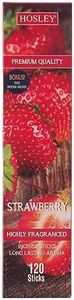 Hosley® 120-Pack Strawberry Fragrance Incense Sticks Fruity Aromatherapy (Strawberry)