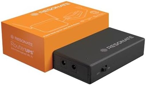 Resonate RouterUPS® | Original Mini UPS for 9V WiFi Routers & Devices (Up to 1A) | Seamless Backup Up to 6 Hours | 2x2000mAh Battery, BIS Certified | Compatible with Modems, CCTV, IoT & FTTH Devices