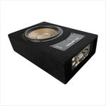 BASPRO CS-10 10 inch Automtive Compact Subwoofer Enclosure with inbuilt Amplifier 1800 Max Power Very Suitable for CNG Fitted Cars or Take Small Space with Good Bass Output (Black)