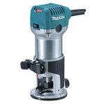 Makita 1-1/4 HP Compact Router for Precision Woodworking, Edge Profiling, Flush Trimming, Small Joinery with Laminates & Decorative Cuts in Tight Spaces