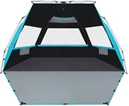 SEBOR Beach Tent, Deluxe XL Pop-up Beach Tent for 4-6 Person, UPF 50+ with Dark Shelter Technology, Easy Set Up and Portable Beach Tent Sun Shelter