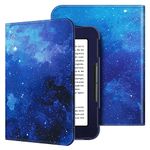 Fintie Case for Nook GlowLight 4, Slim Fit Premium Vegan Leather Folio Cover for Barnes and Noble Nook GlowLight 4 6" eBook Reader, Starry Sky