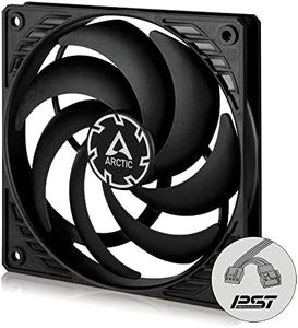 ARCTIC P12 Slim PWM PST - 120 mm Case Fan with PWM Sharing Technology (PST), Pressure-optimised, Quiet Motor, Computer, Extra Slim, 300-2100 RPM - Black