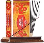 Dragons Blood Incense Sticks and Incense Stick Holder Bundle Insence Insense Hem Incense Sticks