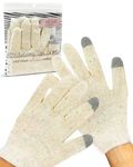 Kitsch Moisturizing Gloves Overnight for Dry Hands Treatment - Soft Cotton Gloves, Hydrating Hand Mask, Overnight Glove for Dry Hands with Infused Gel, One Size Fits Most, Washable & Reusable Pair