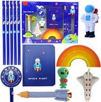 Funblast Space Theme Stationary Set For Kids Pencils,Erasers,Sharpeners & Diary For Kids,Stationary Kit,Stationery Gift For Kids,Birthday Return Gifts For Kids,Space Theme Return Gifts (Multicolor)