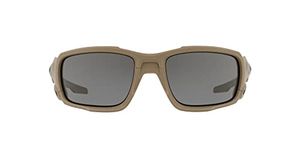 Oakley SI Men's OO9329 Ballistic Shocktube Rectangular Sunglasses, Terrain Tan/Grey, 61 mm