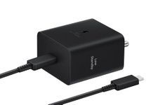 Samsung Original 45W Power Adapter with Type C to C Cable, Compatible with Smartphone, Black