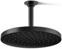 Kohler 76465-G-BL Awaken® 10" single-function rainhead, 1.75 gpm, Matte Black