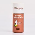 Bitamin Natural Deodorant | India's First 5% Vitamin C Deodorant | Coconut Vanilla | Made in India | 100% Vegan | Unisex Fragrance | NO Aluminium, Parabens - 30 g (Coconut Vanilla)