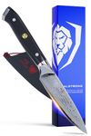 DALSTRONG Paring Knife - 3.5" (9 cm) - Shogun Series - Damascus - AUS-10V Japanese Super Steel - Vacuum Treated - Black G10 Handle - Sheath Included