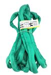 USA Made VR2 X 12' Green Slings 4'-30' Lengths In Listing, DOUBLE PLY COVER Endless Round Poly Lifting Slings, 5,300 lbs Vertical, 4,240 lbs Choker, 10,600 lbs Basket (USA Poly) (12 FT)