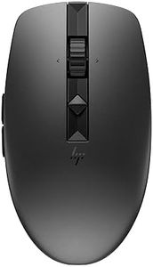 HP 710 Wireless Mouse, Rechargeable, Wireless, Silent, Bluetooth Mouse, Supports 3 Windows, Mac, ChromeOS, USB-C Rechargeable, Switchable High Speed Scroll Wheel (Black)